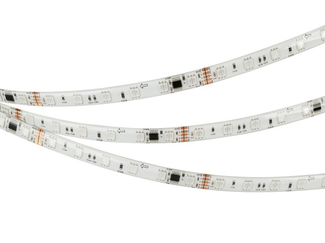 Лента герметичная DMX-SE-B60-10mm 24V RGB-PX6 (14 W/m, IP65, 5060, 5m) (Arlight, -) фото:5