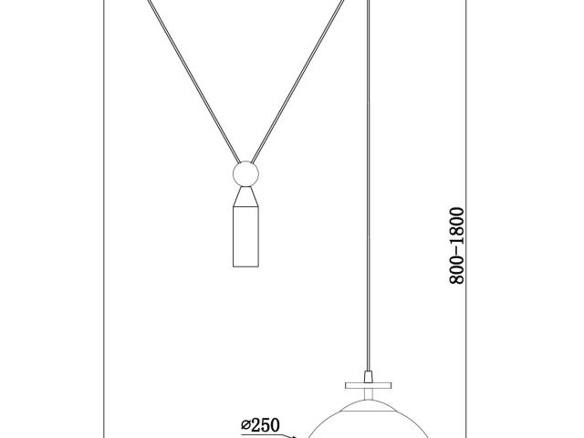Подвесной светильник Freya FR5221PL-01BS фото:1