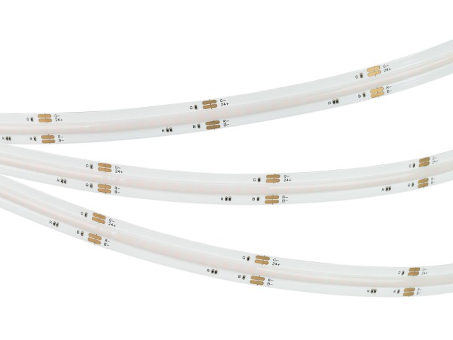 Лента герметичная COB-PS-X840-12mm 24V RGB (16 W/m, IP67, CSP, 5m) (Arlight, -) фото:1