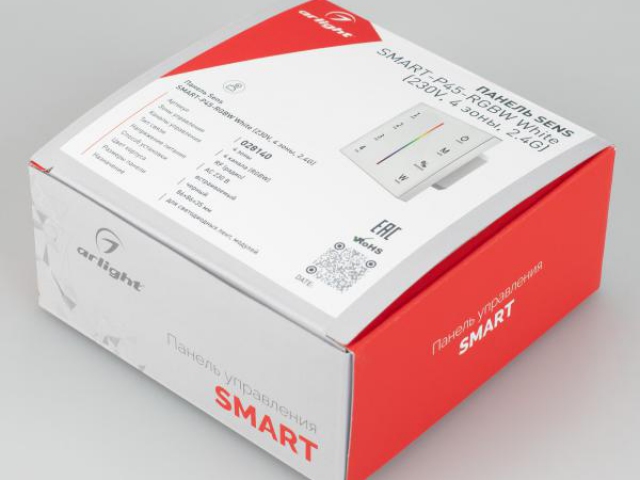 Панель Sens SMART-P45-RGBW White (230V, 4 зоны, 2.4G) (Arlight, IP20 Пластик, 5 лет) фото:7