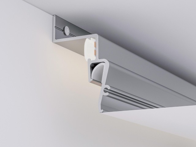 Профиль STRETCH-SHADOW-2000 WHITE (A2-CONTOUR-PRO) (Arlight, Алюминий) фото:4