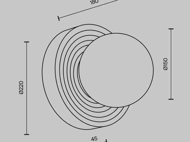 Настенный светильник (бра) Maytoni MOD403WL-01BG фото:12