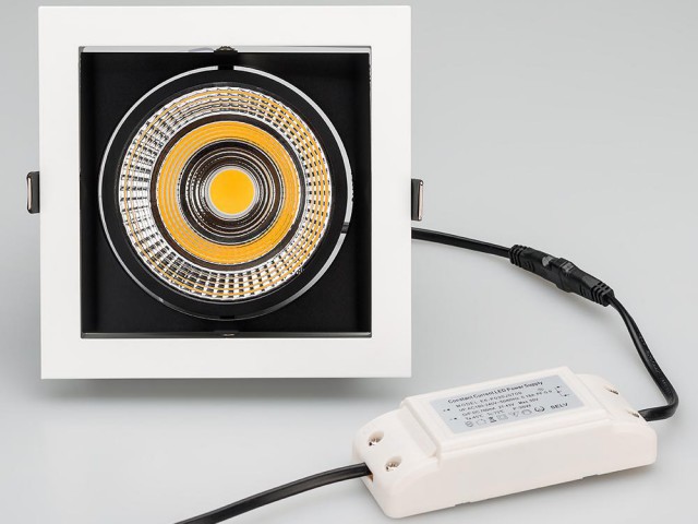 Светильник CL-KARDAN-S152x152-25W Warm3000 (WH-BK, 30 deg) (Arlight, IP20 Металл, 3 года) фото:15