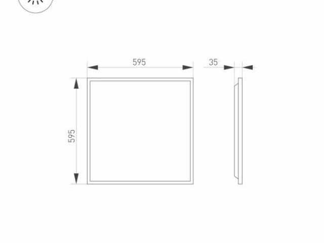 Светильник DL-TITAN-S600x600-40W Day4000-MIX (WH, 120 deg, 30-42V, 950mA) (Arlight, IP20 Металл, 3 года) фото:7