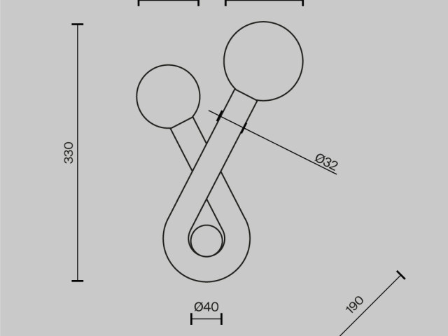 Настенный светильник (бра) Maytoni MOD476WL-02BS фото:8