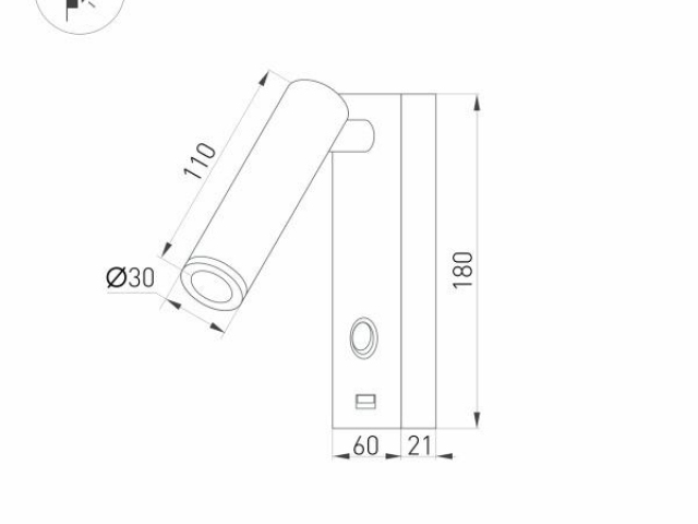 Светильник SP-BED-CHARGE-S60x125-3W Warm3000 (WH, 20 deg, 230V) (Arlight, IP20 Металл, 3 года) фото:10