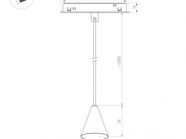 Светильник MAG-ORIENT-CONE-HANG-7W Day4000 (BK, 40 deg, 48V) (Arlight, IP20 Металл, 3 года) фото:9
