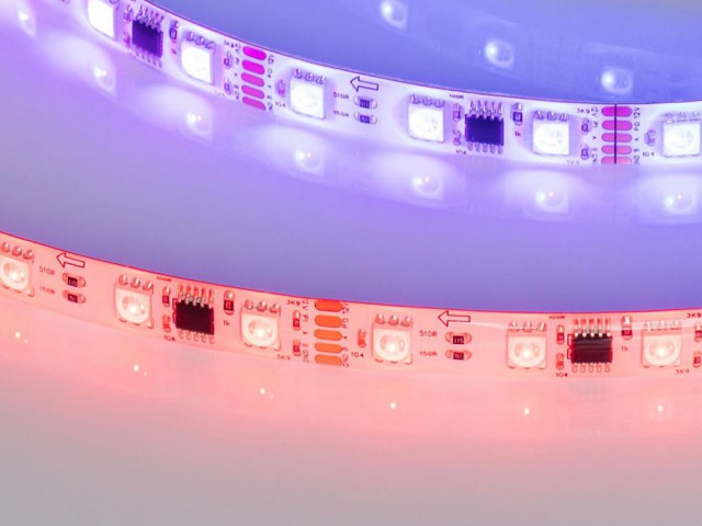 Лента герметичная DMX-SE-B60-10mm 12V RGB-PX3 (14 W/m, IP65, 5060, 5m) (Arlight, -) фото:1