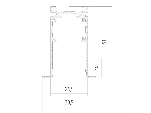 Магнитный встраиваемый Трек 6063 MagLine IN Фото:2