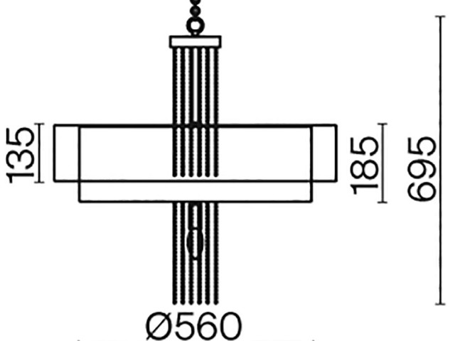 Подвесной светильник Maytoni MOD151PL-05G фото:2