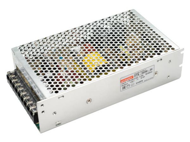 Блок питания HTS-200M-24 (24V, 8.3A, 200W) (Arlight, IP20 Сетка, 3 года) фото:2