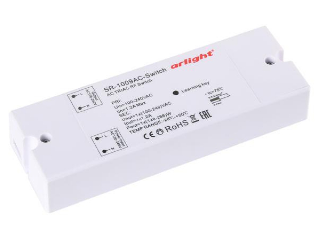 Контроллер-выключатель SR-1009AC-SWITCH (230V, 1.2A) (Arlight, IP20 Пластик, 3 года) фото:3