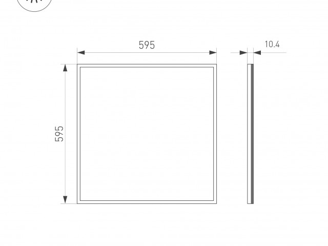 Панель IM-S600x600-40W Day4000 (WH, 120 deg, 230V) (Arlight, IP40 Металл, 3 года) фото:13