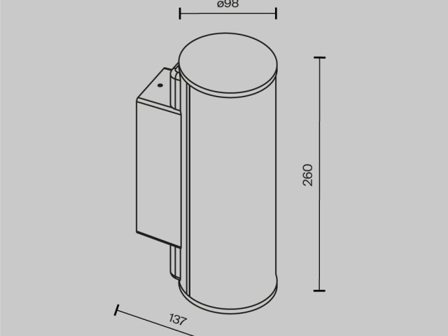 Настенный светильник (бра) Outdoor O434WL-L12GF3K фото:3