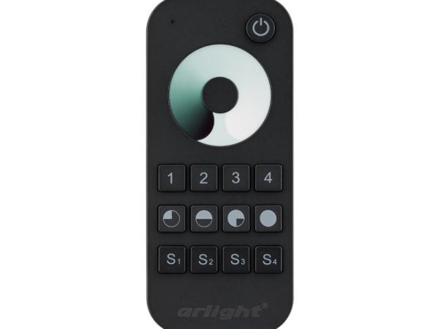 Пульт SMART-R24-DIM Black (4 зоны, 2.4G) (Arlight, IP20 Пластик, 5 лет) фото:6