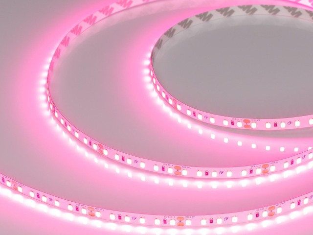 Лента RT-A120-8mm 24V Pink (9.6 W/m, IP20, 2835, 5m) (Arlight, -) фото:3