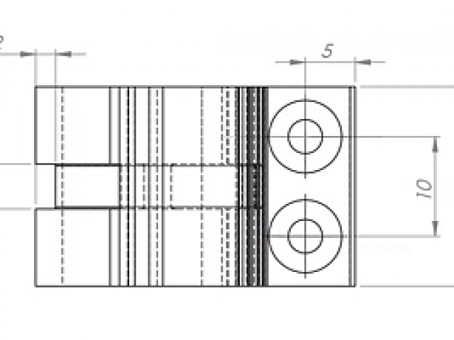 Настенный держатель Wall-arm для ALU-ROUND (Arlight, Металл) фото:3