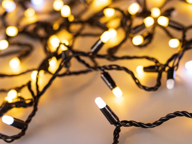 Светодиодная гирлянда ARD-STRING-CLASSIC-10000-BLACK-100LED-MILK-FLASH Warm (230V, 7W) (Ardecoled, IP65) фото:4