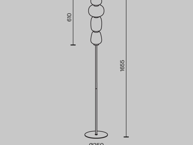 Напольный светильник (торшер) Maytoni MOD267FL-L32G3K фото:12