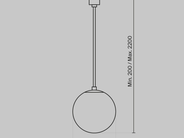 Подвесной светильник Technical P039PL-5W4K-20-B фото:3
