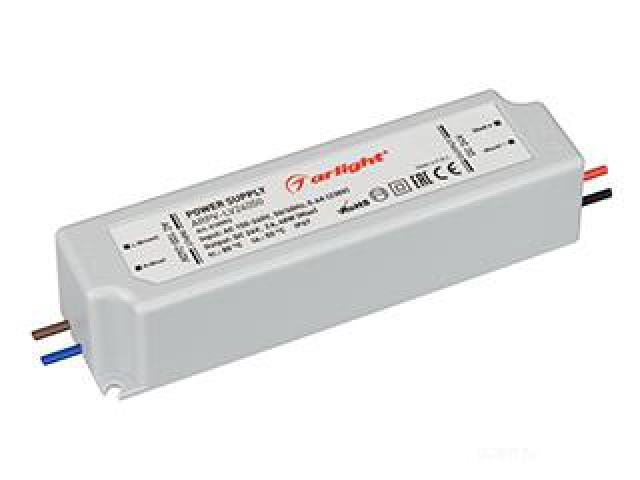 Блок питания ARPV-LV24050 (24V, 2.0A, 48W) (Arlight, IP67 Пластик, 2 года) фото:3