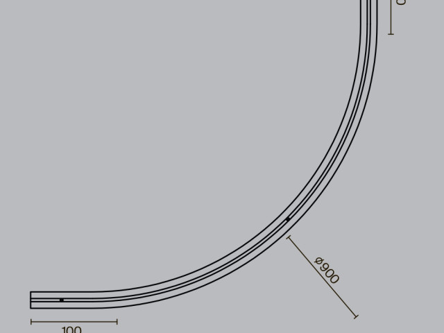 Комплектующие для систем освещения с токоведущими элементами Technical TRA184-R900-12B фото:1