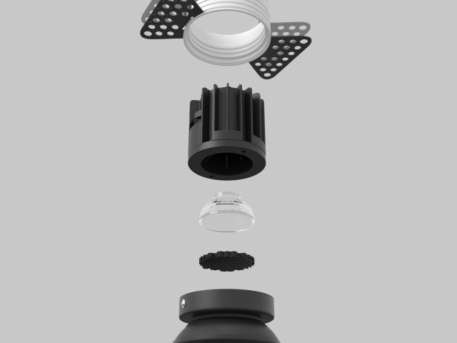 Встраиваемый светильник Technical DL058-7W2.7K-TRS-B фото:26