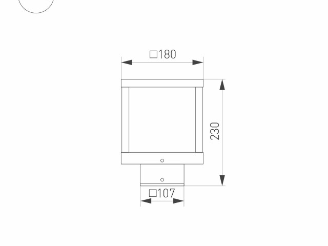 Светильник LGD-Path-Cub-H230B-12W Warm White (Arlight, IP54 Металл, 3 года) фото:1
