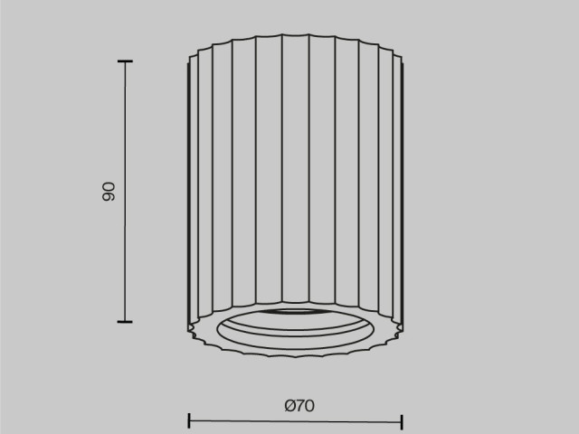 Потолочный светильник Technical C121CL-GU10-W фото:2