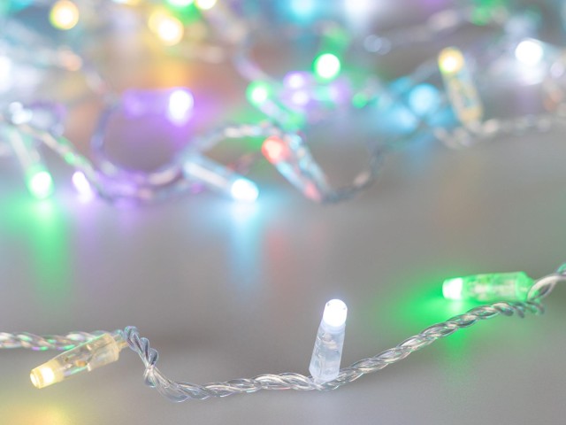 Светодиодная гирлянда ARD-STRING-CLASSIC-10000-CLEAR-100LED-SYNC RGB (230V, 6.5W) (Ardecoled, IP65) фото:5