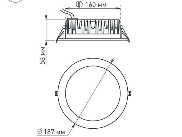 Светодиодный светильник LTD-187WH-FROST-21W Warm White 110deg (Arlight, IP44 Металл, 3 года) фото:13