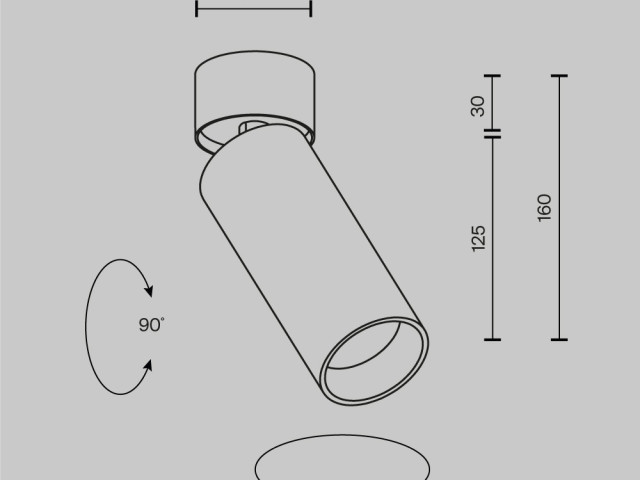 Потолочный светильник Technical C055CL-L12W4K-SS-W фото:9