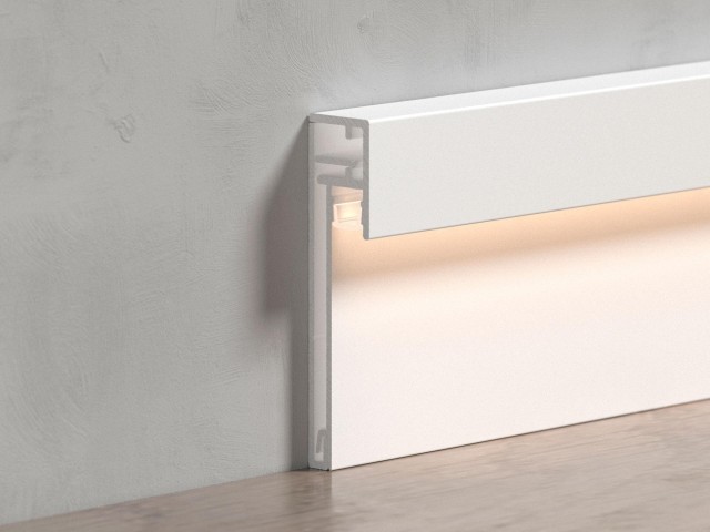 Профиль PLINTUS-H54B-2000 WHITE (Arlight, Алюминий) фото:2