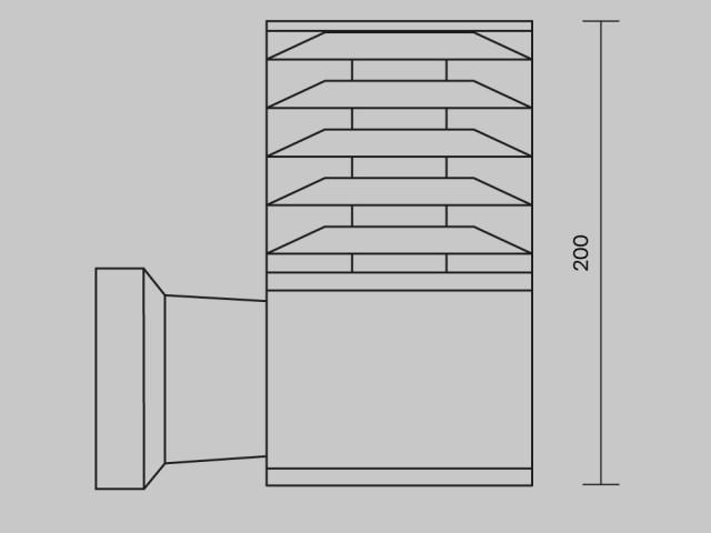 Уличный настенный светильник Outdoor O576WL-01GR фото:20