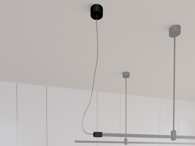 Потолочная чаша с питанием ART-APRIORI-CANOPY-SIDE-L5000-POWER (BK) (Arlight, IP20 Металл, 3 года) фото:1