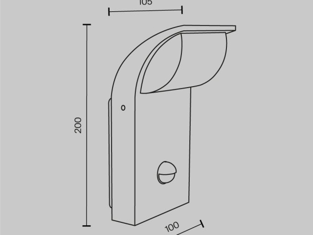 Настенный светильник (бра) Outdoor O446WL-L7GF3KSR фото:10