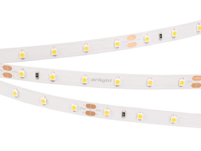 Лента RT 2-5000 24V Warm3000 (3528, 300 LED, LUX) (Arlight, 4.8 Вт/м, IP20) фото:4