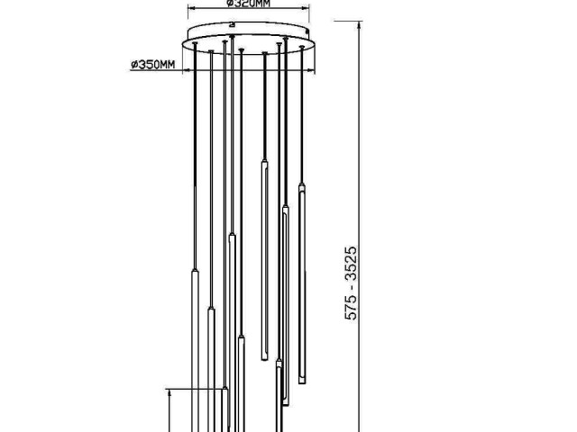 Подвесной светильник Maytoni MOD236PL-L54BS3K фото:9