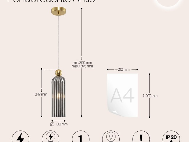 Подвесной светильник Maytoni MOD302PL-01GR фото:4