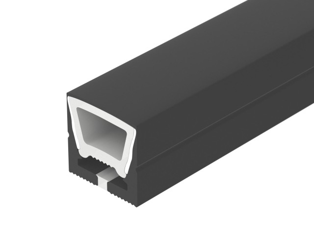 Силиконовый профиль WPH-FLEX-1616-TOP-S11-5m FULL BLACK (Arlight, Силикон) фото:2