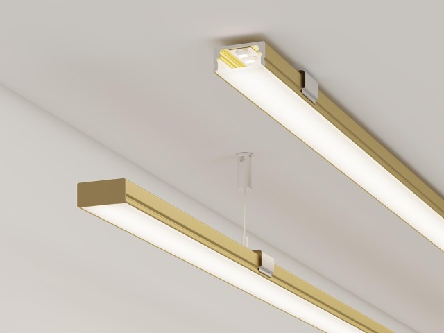 Профиль LINE-1708-2000 ANOD GOLD (Arlight, Алюминий) фото:4
