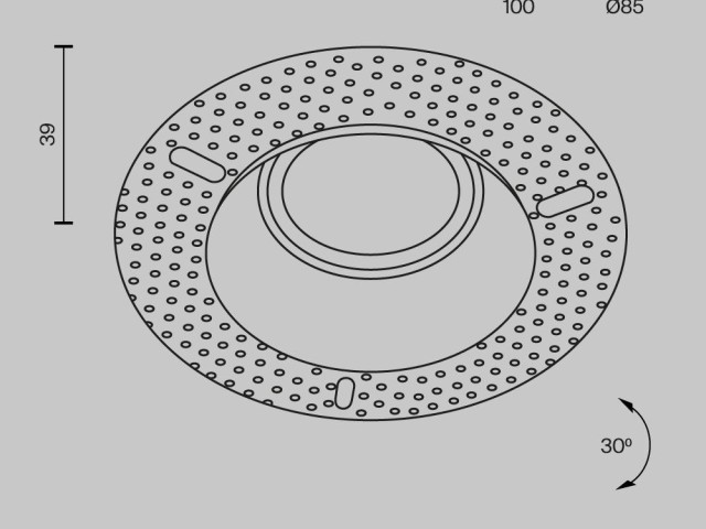 Встраиваемый светильник Technical DL042-01W фото:10