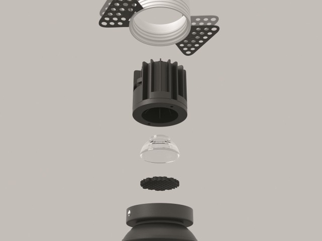 Встраиваемый светильник Technical DL058-7W3K-TRS-B фото:2