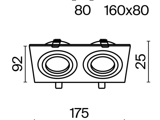 Встраиваемый светильник Technical DL024-2-02W фото:7