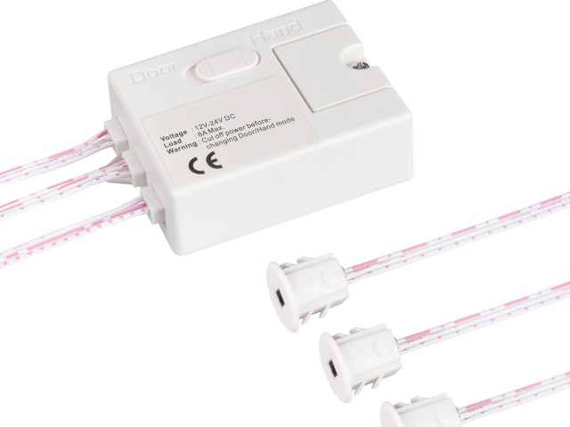 ИК-датчик SR-PRIME-IN-S80-WH (12-24V, 96-192W, DOOR/HAND) (Arlight, IP20 Пластик, 2 года) фото:1