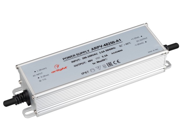 Блок питания ARPV-48250-A1 (48V, 5.3A, 254W) (Arlight, IP67 Металл, 3 года) фото:4