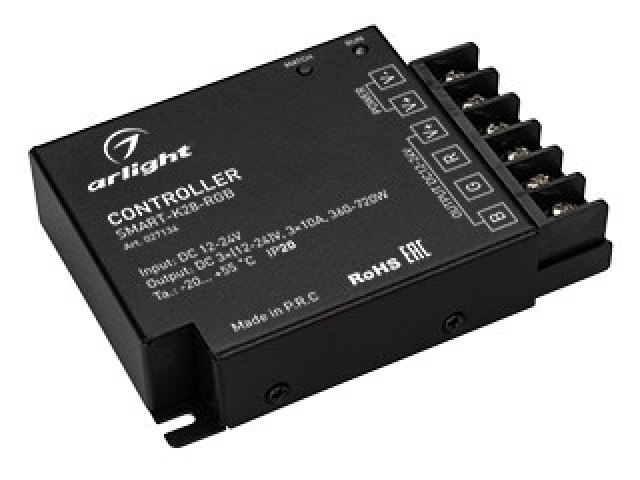 Контроллер SMART-K28-RGB (12-24V, 3x10A, 2.4G) (Arlight, IP20 Металл, 5 лет) фото:7