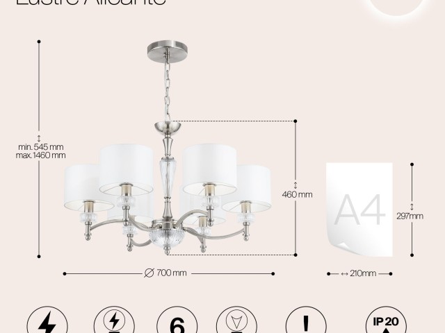 Люстра Maytoni MOD014CL-06N фото:3
