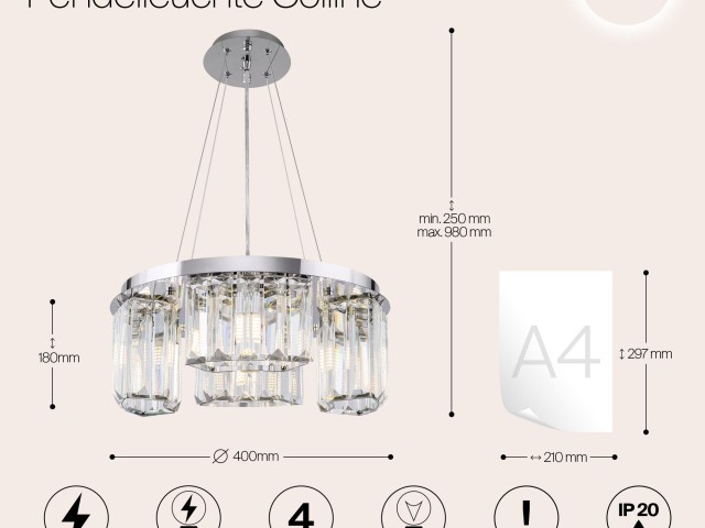 Подвесной светильник Maytoni MOD083PL-04CH фото:13