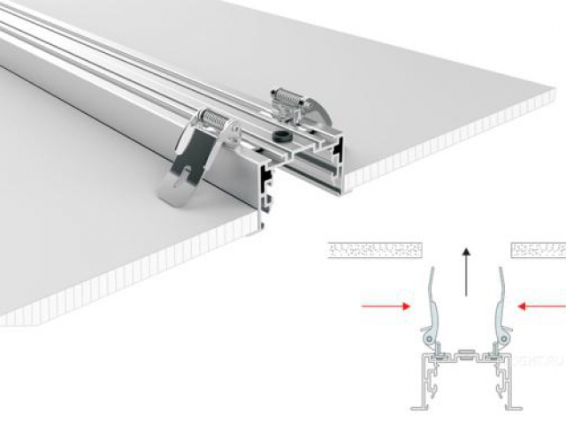 Профиль с экраном S2-LINIA69-F-2500 ANOD+OPAL (Arlight, Алюминий) фото:10
